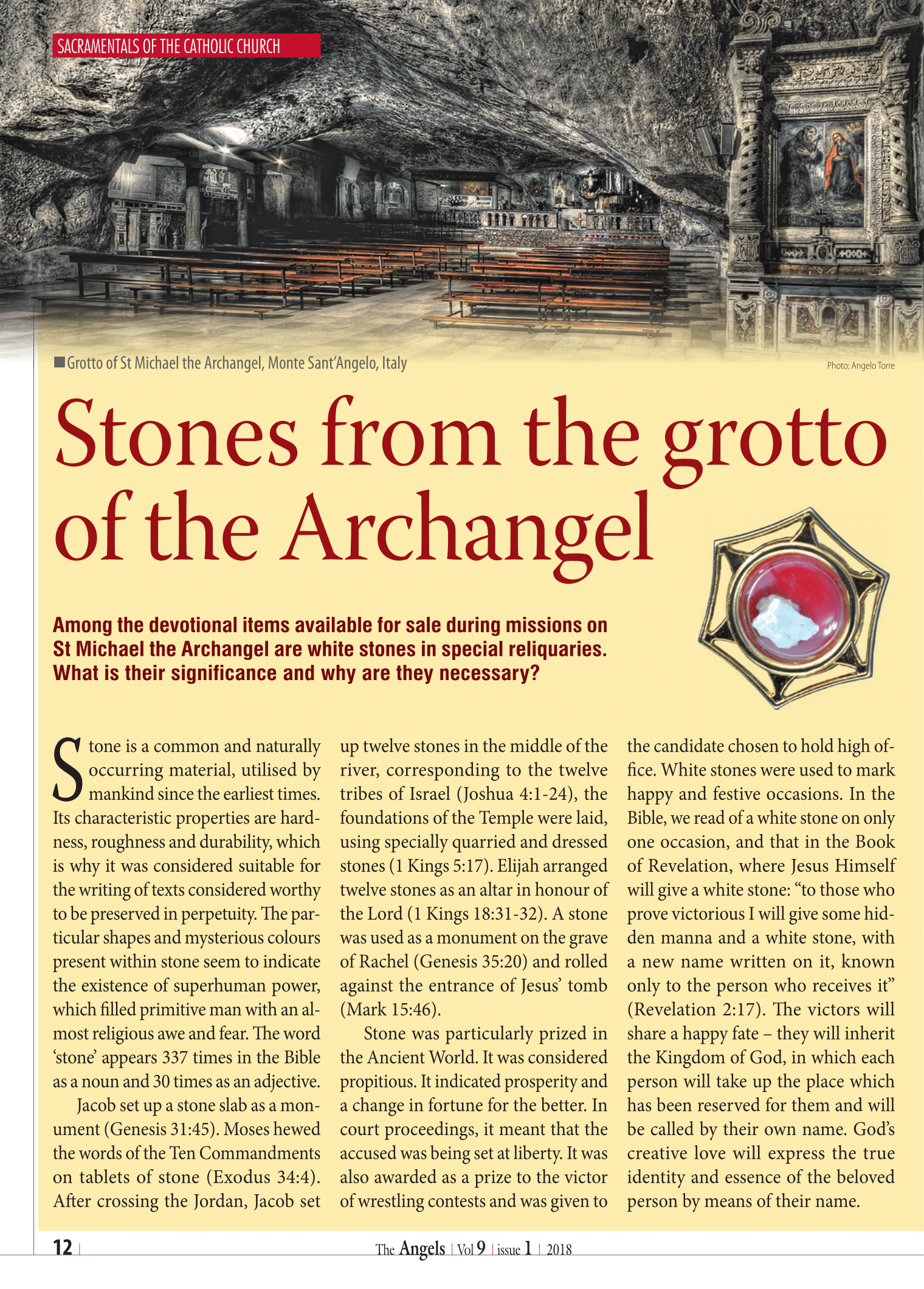 The relic stone of St Michael the Archangel